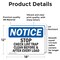 Signmission Stop Check Lint Trap Clean Before & After, 18 in W x Rectangle, Vinyl Decal OS-2PACK-NS-D-1218-L-18473 - alternate 6